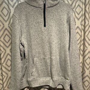 Vuori Heathered Gray Half-Zip Pullover